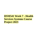 HSM 541 WEEK 1 DISCUSSIONS: ILLNESS VERSUS HEALTH PROMOTION | HSM 541 All Discussions Week 1-7 Complete Solutions With Answers 2023 | HSM 541 Week 5 Thread 1 Hospitals Complete Solutions 2022/2023 | HSM 541 Week 5 Written Assignment HIPAA Security Standar