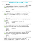 NURS6521_MIDTERM_EXAM  171 QUESTIONS AND WELL ANSWERED