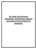 Test Bank for Advanced Assessment; Interpreting Findings and Formulating Differential Diagnoses, 4th Edition, Mary Jo Goolsby, Laurie Grubbs.