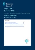 A Level Mathematics; Mechanics Topic Tests