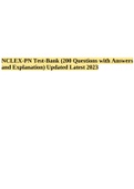 NCLEX-PN Test-Bank (200 Questions with Answers and Explanation) Updated Latest 2023.
