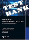 TEST BANK & SOLUTIONS MANUAL for Database Management System: An Evolutionary Approach 1st Edition by Jagdish Chandra Patni, Hitesh Kumar Sharma and Ravi Tomar. ISBN 9780367244934. (Complete Download).