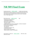 NR 509 Final Exam