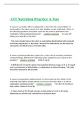 ATI Nutrition Practice A Test 2023