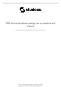  Advanced Pathophysiology HESI final Exam/ Latest 2022