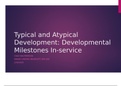 SPD 500 Developmental Milestones Presentation- Grand Canyon University