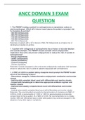 ANCC DOMAIN 3 EXAM QUESTIONS AND ANSWERS COMPLETE GUIDE SOLUTION RATED AND GRADED A+.