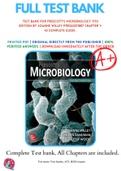 Test Bank For Prescott's Microbiology 11th Edition By Joanne Willey 9781260211887 Chapter 1-43 Complete Guide .
