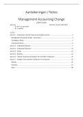 Notes / Aantekeningen Management Accounting Change (EBM711A05) 2022/2023