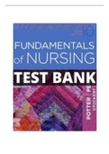 Fundamentals of Nursing 10th Edition Potter Perry Test Bank/Top Score A+