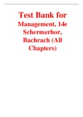 Management, 14e Schermerhor, Bachrach (Solution Manual with Test Bank) 