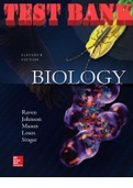 TEST BANK for Biology 11th Edition by Peter Raven, Johnson, Mason,  Losos and Singer. ISBN-. (All Chapters 1-31)