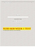 NURS 6630 WEEK 1 TEST :