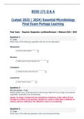 BIOD 171 / BIOD171 (Latest 2023 / 2024) Essential Microbiology Final Exam Portage Learning