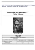 BEST FINDINGS Case Study Intimate Partner Violence (IPV), Clinical Dilemma, Jody Foster, 28 years old  2023 SOLUTIONS 