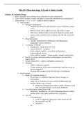 NR-291 Pharmacology I Exam 4 Study Guide 