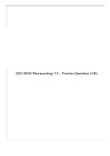 2022 HESI Pharmacology V2 – Practice Questions (120)