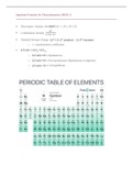 Formula Sheet Chem 1022 