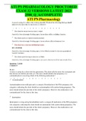 ATI PN PHARMACOLOGY PROCTORED EXAM 32 VERSIONS LATEST 2023 2500_Q_A(COMPLETE)