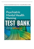 Psychiatric Mental Health Nursing by Mary Townsend 9th Edition Test Bank
