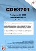CDE3701 Assignment 2 2023 (845755)