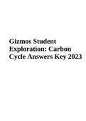 Gizmos Student Exploration: Carbon Cycle Answers Key 2023