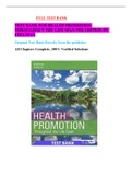 Health Promotion Throughout the Life Span 9th Edition Edelman Test Bank 