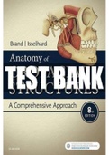 TEST BANK FOR ANATOMY OF ORALFACIAL STRUCTURES 8TH EDITION: A COMPREHENSIVE APPROACH >CHAPTER 1-36<COMPLETE GUIDE.