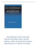 Psychotherapy for the Advanced Practice Psychiatric Nurse, Second Edition: A How-To Guide for Evidence- Based Practice 2nd Edition Test Bank