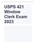 USPS 421 Window Clerk Exam 2023