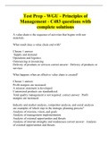 WGU C483 Principles of Management TESTS COMPILATION BUNDLE
