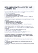 Package deal for HESI RN EXAM WITH QUESTION AND ANSWERS 2023