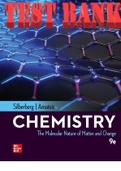 Chemistry: The Molecular Nature of Matter and Change 9th Edition by Martin Silberberg and Patricia Amateis. ISBN-10 1260240215, ISBN-13 978-1260240214. All Chapters 1-24 (Complete Download). TEST BANK. 