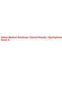 Relias Medical Solutions; Clinical Results - Dysrhythmia Basic A, Dysrhythmias; Case Study With Revised Questions And Answers & Relias Cardiac dysrhythmia management & pacemakers Basic Test Answers 2023 Graded A+ 100% Verified Basic A.