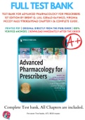 Test Bank For Advanced Pharmacology for Prescribers 1st Edition By Brent Q. Luu, Gerald Kayingo, Virginia McCoy Hass 9780826195463 Chapter 1-36 Complete Guide .