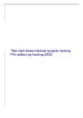 Test bank lewis medical surgical nursing 11th edition by harding 2023.