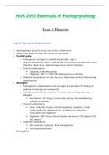 Final Exam / Exam 3 Blueprint - NUR2063 / NUR 2063 (Latest 2023 / 2024) : Essentials of Pathophysiology - Rasmussen