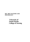 BSC 2085 ANATOMY AND PHYSIOLOGY
