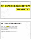 ATI TEAS SCIENCE REVIEW- CHEMISTRY (EXAM STUDY GUIDE)