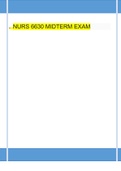 NURS 6630 MIDTERM EXAM RECOMMENDED BY EXPERT ANSWERS. ALREADY GRADED A+