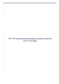 RN ATI concept-based assessment, proctored exam for level 1 Test Bank.