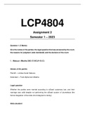 LCP4804 Assignment 2 Semester 1 2023