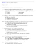  PSYCH 111 Sample Exam 3 Questions And Answers