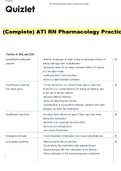 (Complete) ATI RN Pharmacology Practice A Flashcards.