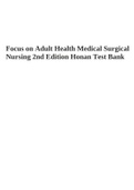 Focus on Adult Health Medical Surgical Nursing 2nd Edition Honan Test Bank 