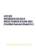 ATI RN PHARMACOLOGY PROCTORED EXAM 2023 Complete (Rated A+)