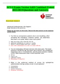 ACLS Exams Version A&B Combined /Latest 2022:2023(Questions and Answers)