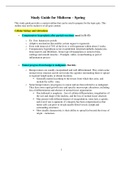 Study Guide for Midterm Exam NUR 631