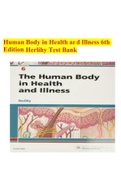 Human Body in Health and Illness 6th Edition Herlihy Test Bank