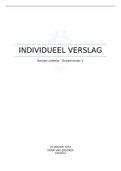 Individueel verslag - Sociale Cohesie - Ondernemen 2
